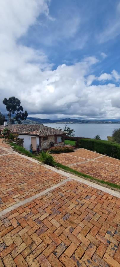 Cabana Sobre El Lago De Tota Villa Aquitania Esterno foto